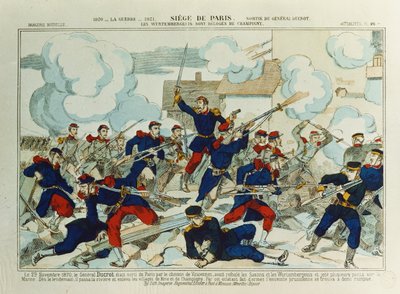 Général Ducrot (1817-82) à la bataille de Champigny, 29 janvier 1870 - French School